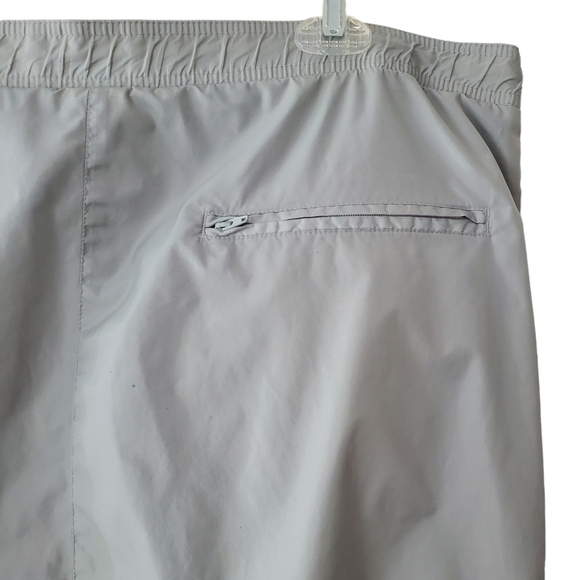 Woolrich Nylon Pull On Rain Windbreaker Pants Mens L 4123 Gray Water Repellent - Picture 3 of 11